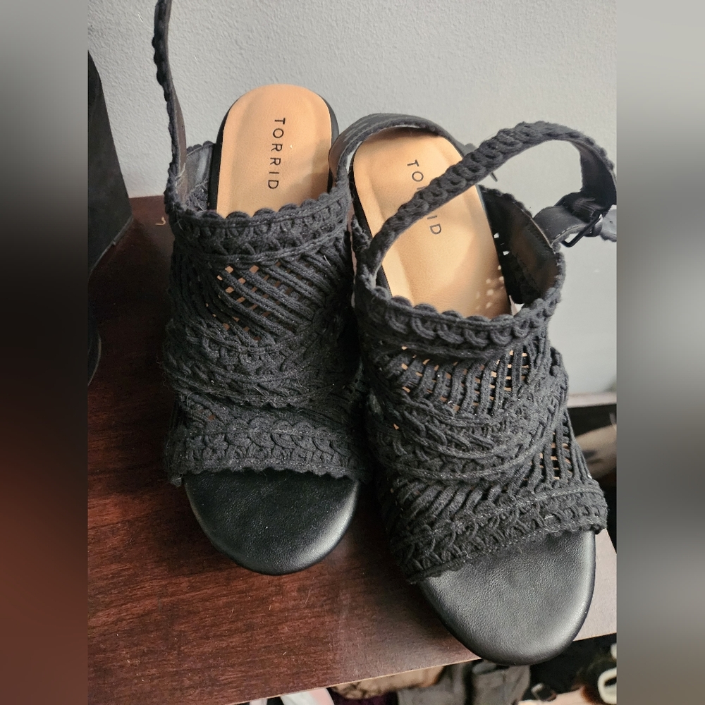 Torrid Black Women's Woven Sandals